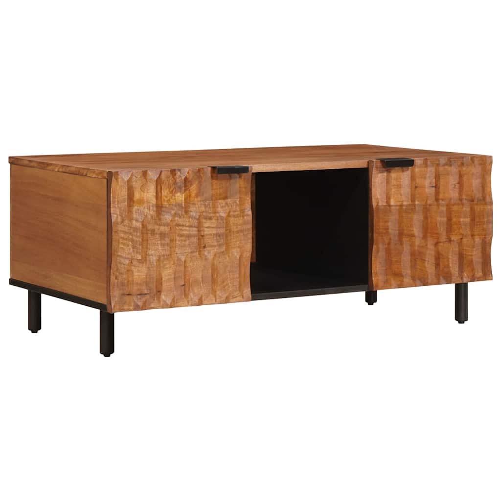 Salontafel Bruin 100 x 54 x 40 cm Massief Mango Hout is nu te koop bij PeponiXL, paradijselijk wonen!
