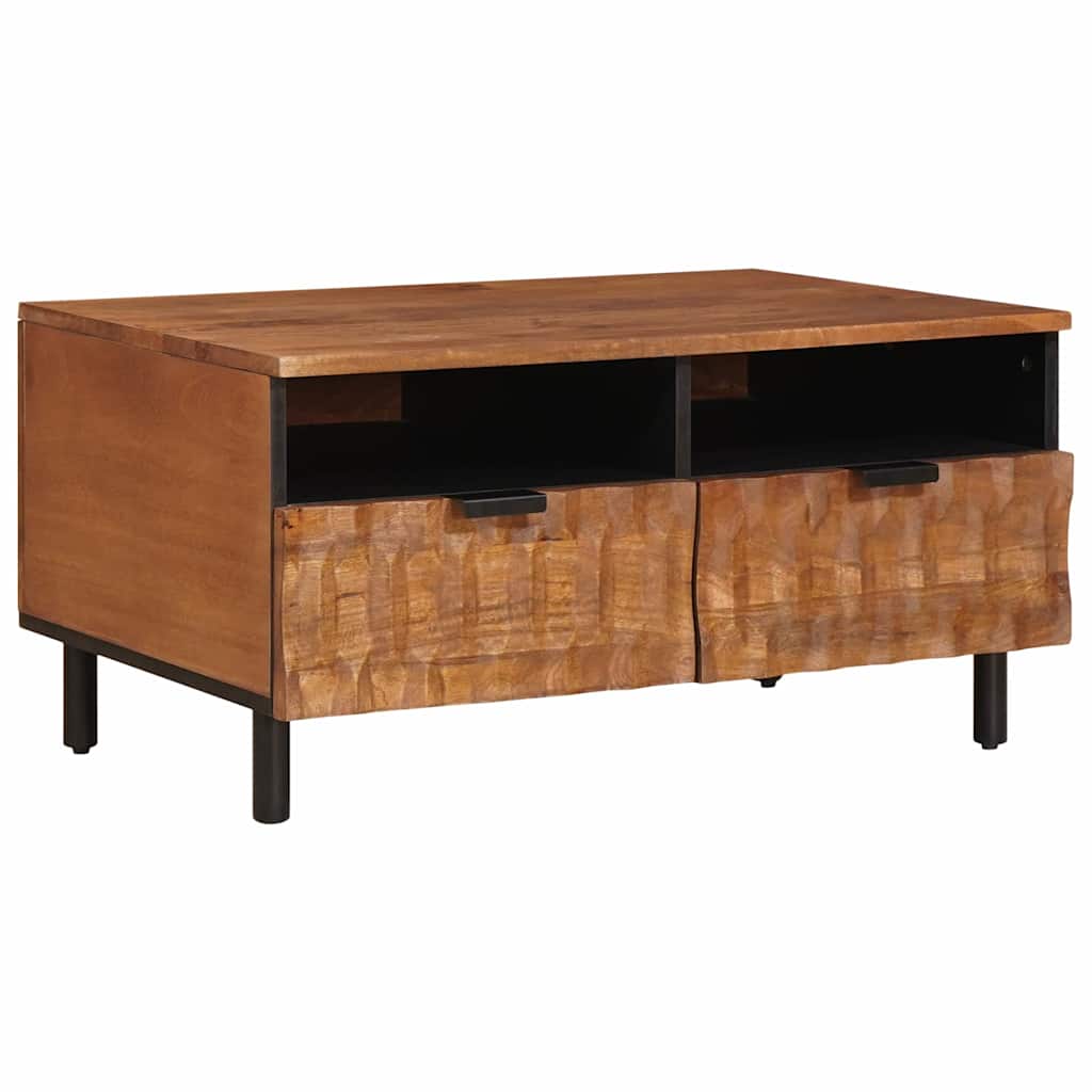 Salontafel met lade Bruin 80 x 54 x 40 cm Massief Mango Hout is nu te koop bij PeponiXL, paradijselijk wonen!
