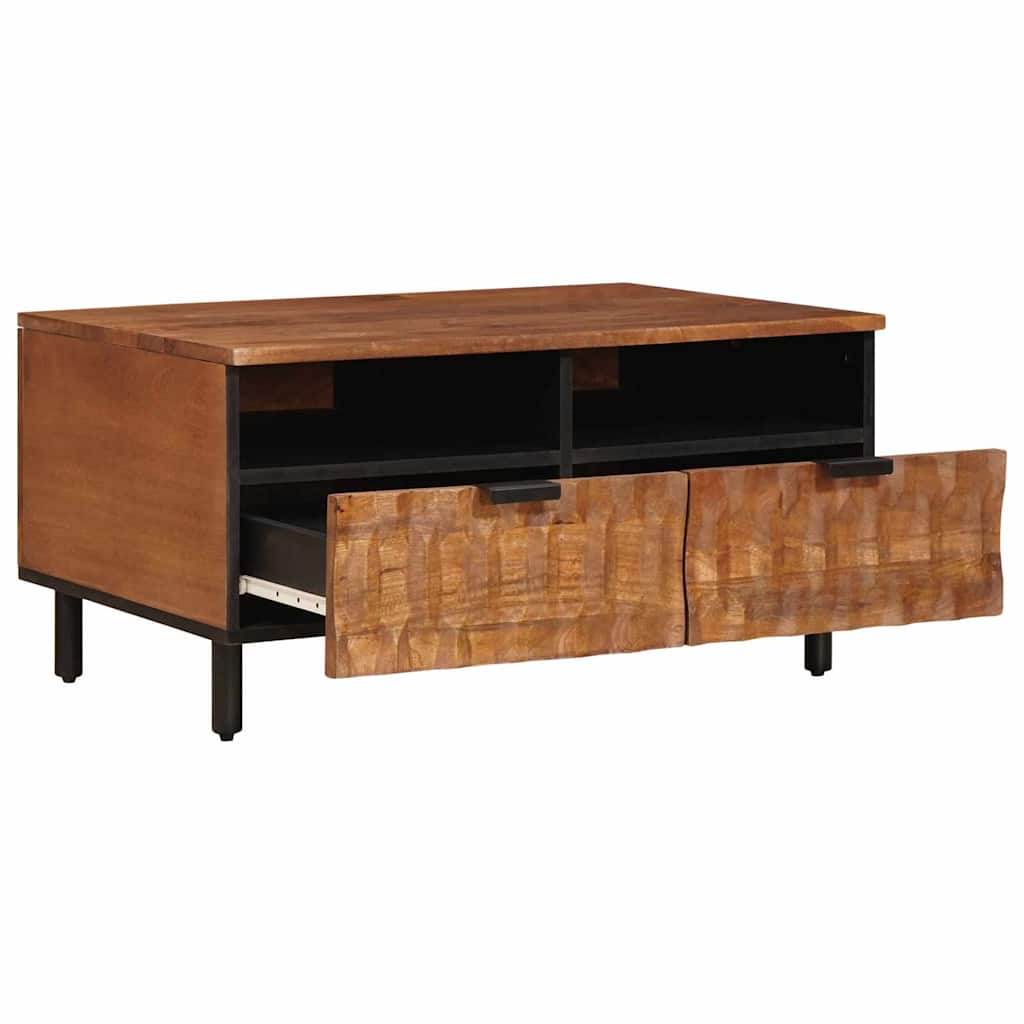 Salontafel met lade Bruin 80 x 54 x 40 cm Massief Mango Hout is nu te koop bij PeponiXL, paradijselijk wonen!