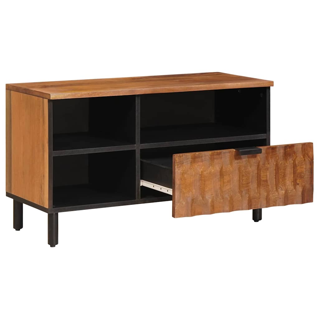 TV-kast met lade Acacia Bruine Afwerking 80 x 33 x 46 cm is nu te koop bij PeponiXL, paradijselijk wonen!