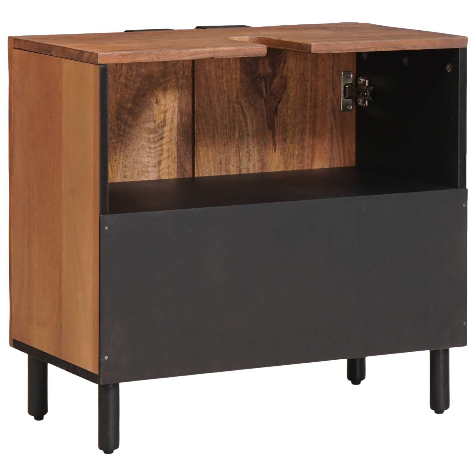 Badkamer wastafelkast Bruin 62 x 33 x 58 cm Massief Mango Hout is nu te koop bij PeponiXL, paradijselijk wonen!