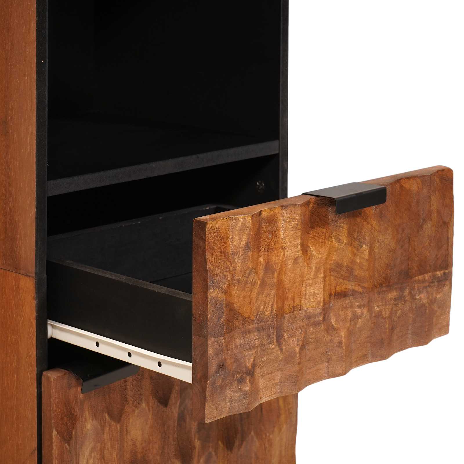 Badkamerkast Bruin 38 x 33 x 160 cm Massief Mango Hout is nu te koop bij PeponiXL, paradijselijk wonen!