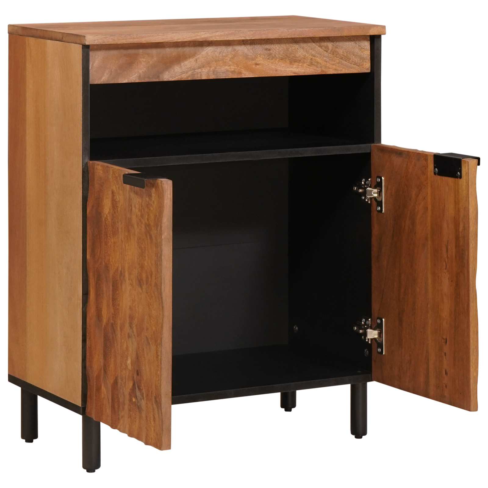 Dressoir met opslag Acacia Bruine Afwerking 60 x 33 x 75 cm is nu te koop bij PeponiXL, paradijselijk wonen!