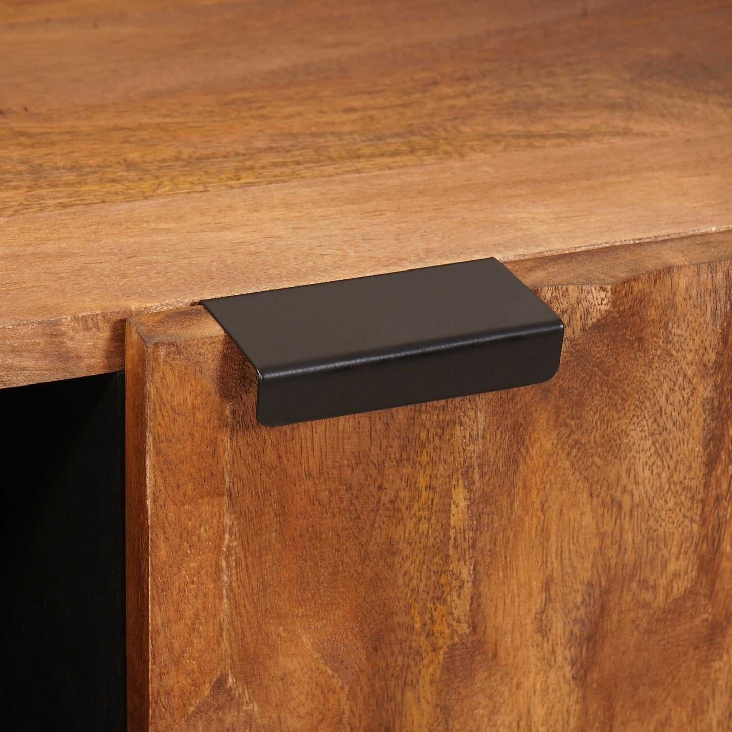 Dressoir met plank Acacia Bruine Afwerking 90 x 33 x 75 cm is nu te koop bij PeponiXL, paradijselijk wonen!