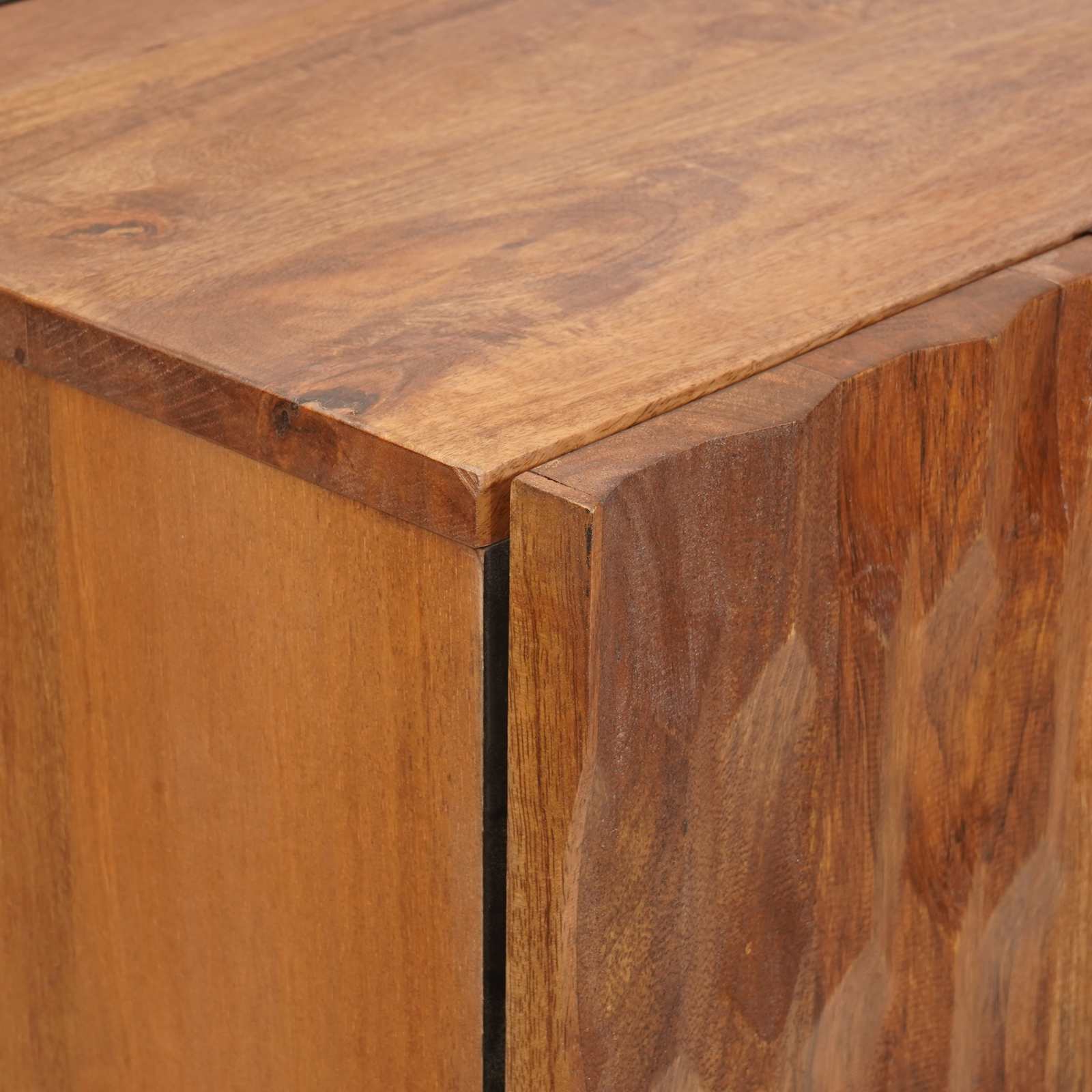 Hoge kast met lade Acacia Bruine Afwerking 60 x 33 x 100 cm is nu te koop bij PeponiXL, paradijselijk wonen!