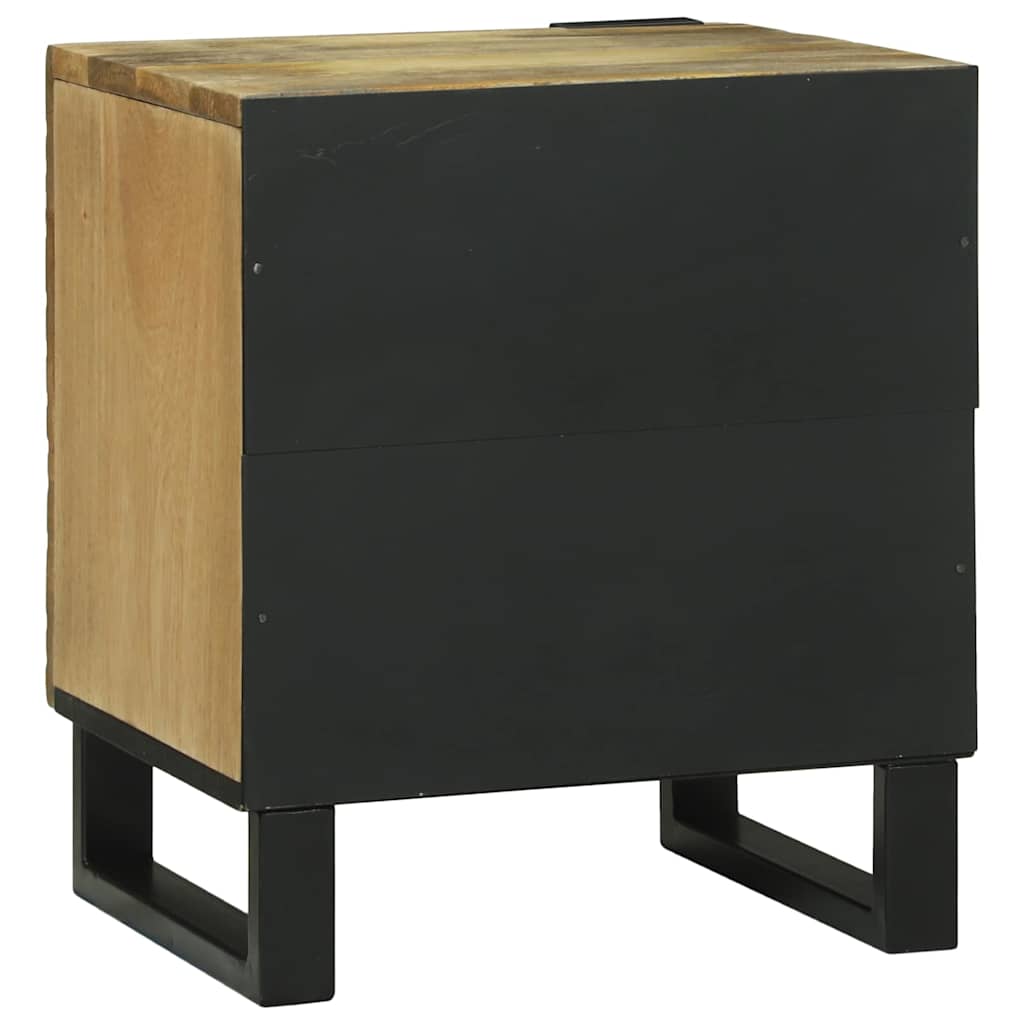 Nachtkastje 2 pcs Bruin 40 x 33 x 46 cm Massief acaciahout is nu te koop bij PeponiXL, paradijselijk wonen!