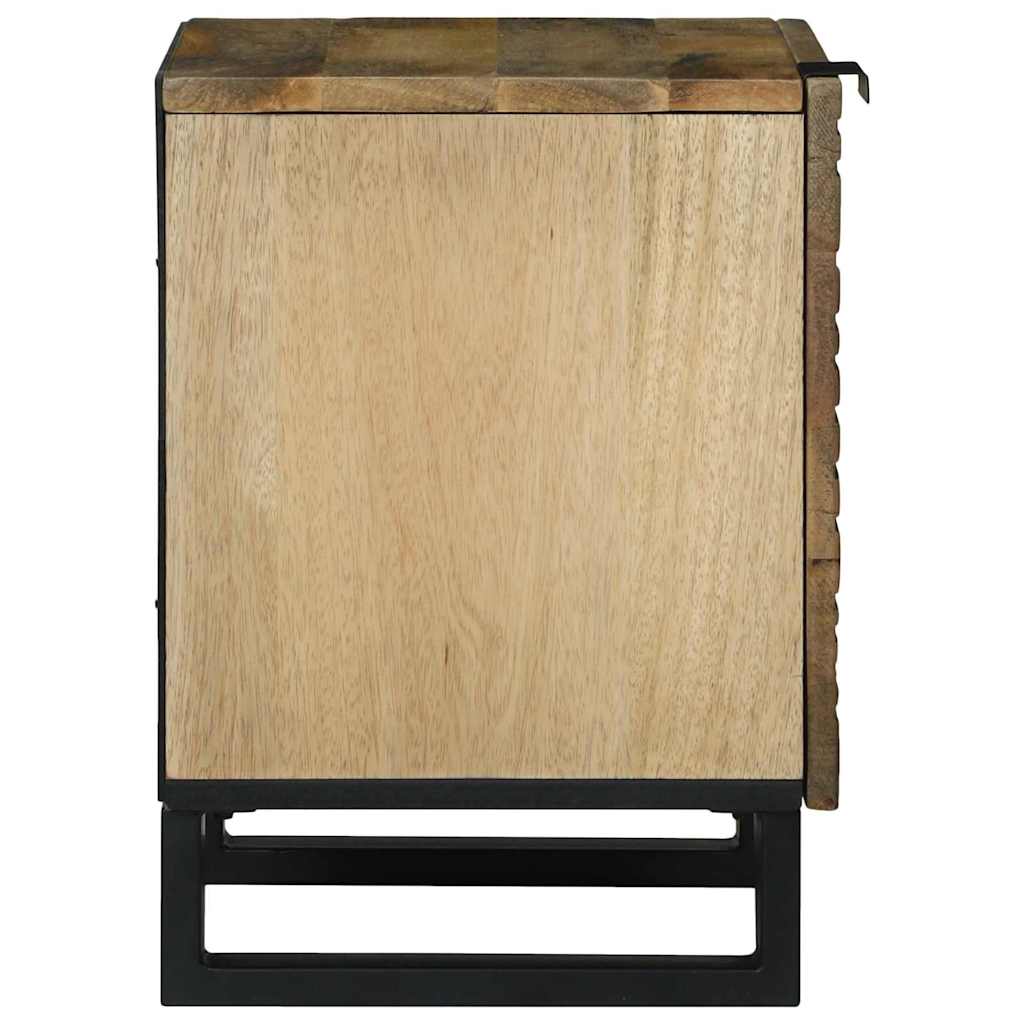 Nachtkastje 2 pcs Bruin 40 x 33 x 46 cm Massief acaciahout is nu te koop bij PeponiXL, paradijselijk wonen!