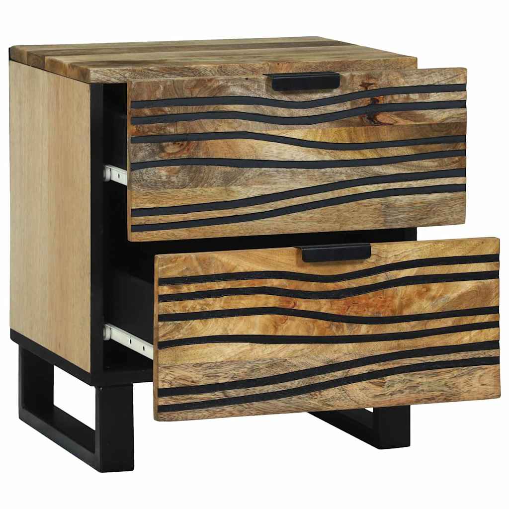 Nachtkastje met lade Bruin 40 x 33 x 46 cm Massief acaciahout is nu te koop bij PeponiXL, paradijselijk wonen!