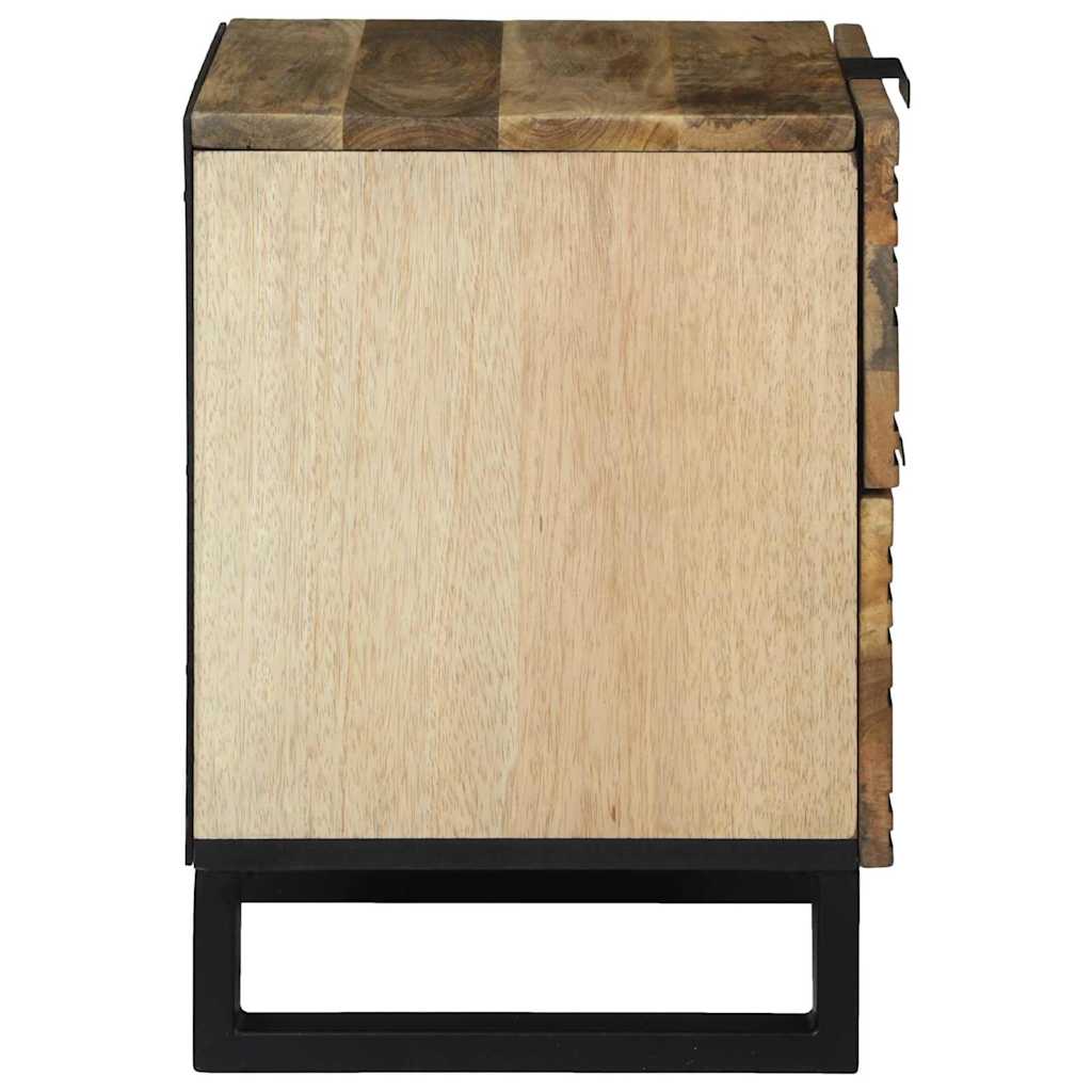 Nachtkastje met lade Bruin 40 x 33 x 46 cm Massief acaciahout is nu te koop bij PeponiXL, paradijselijk wonen!