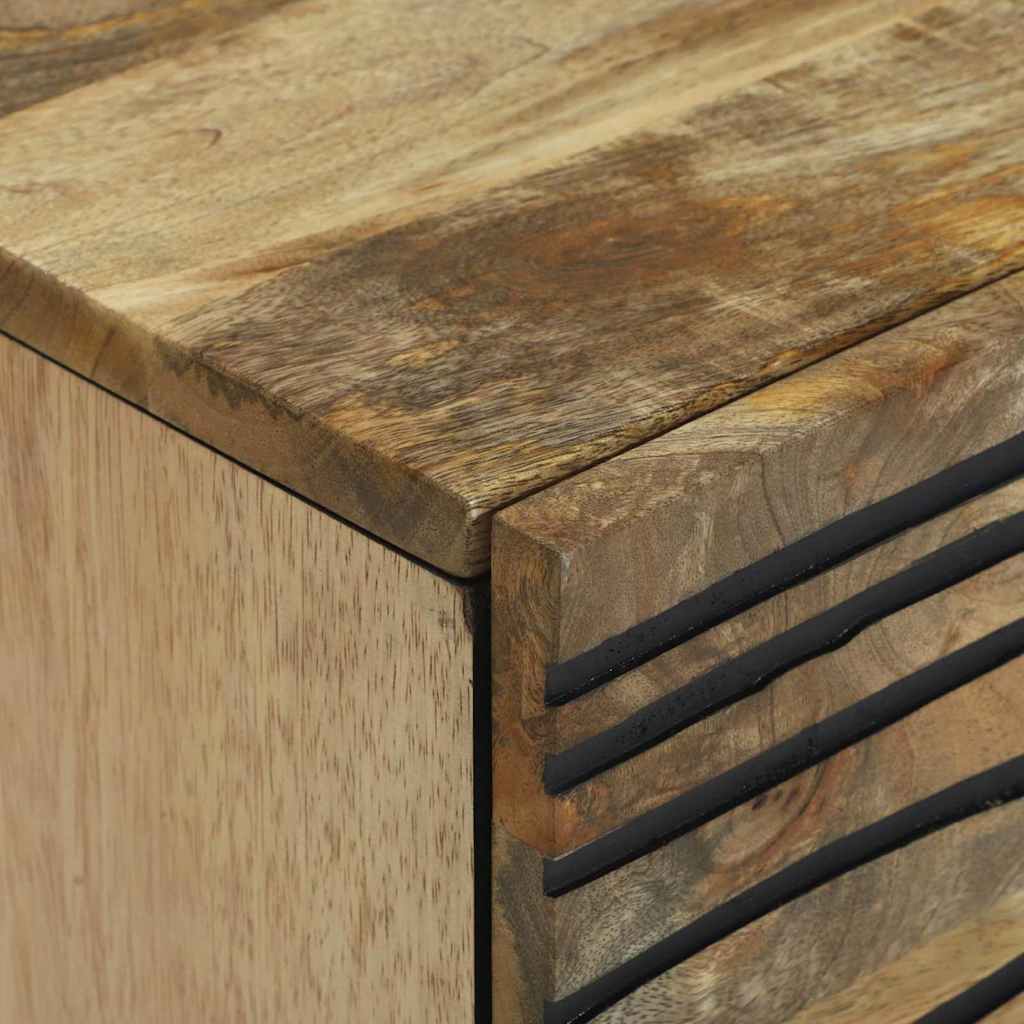 Nachtkastje 2 pcs Bruin 40 x 33 x 46 cm Massief acaciahout is nu te koop bij PeponiXL, paradijselijk wonen!