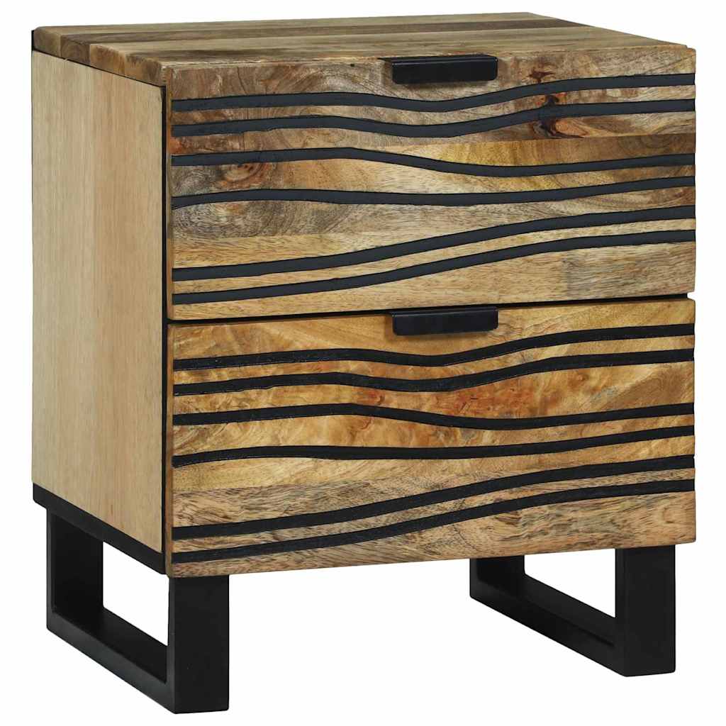 Nachtkastje 2 pcs Bruin 40 x 33 x 46 cm Massief acaciahout is nu te koop bij PeponiXL, paradijselijk wonen!