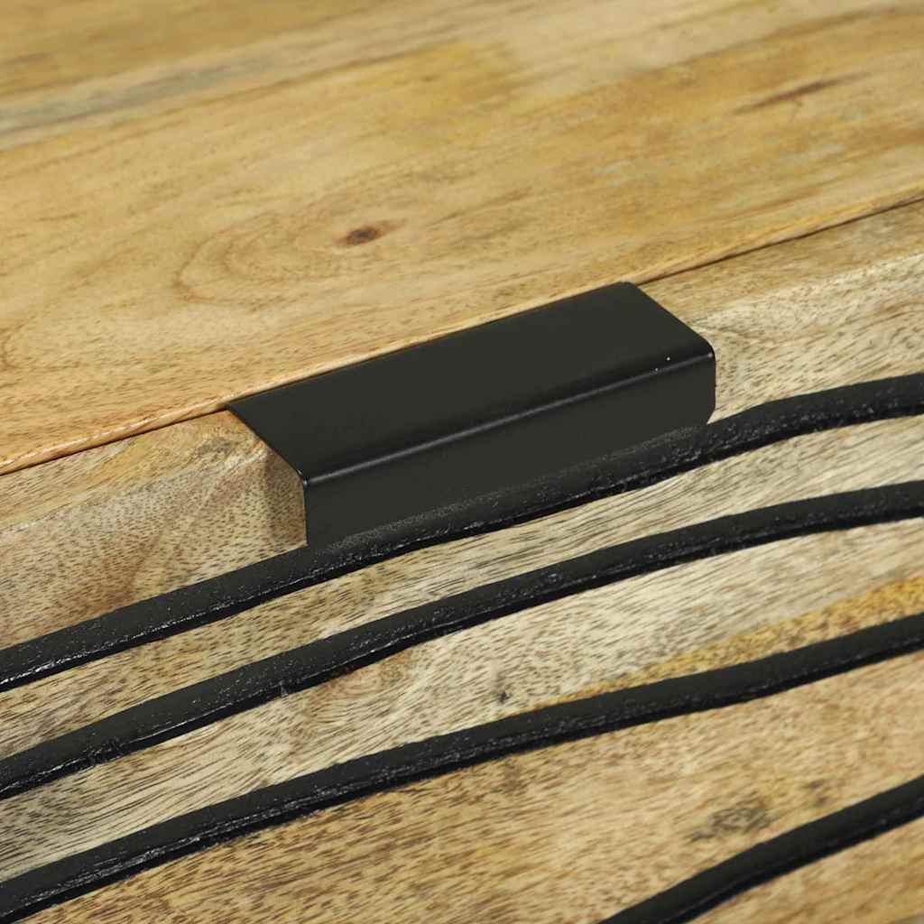 Dressoir met lade Bruin 60 x 33.5 x 75 cm Massief mangohout is nu te koop bij PeponiXL, paradijselijk wonen!