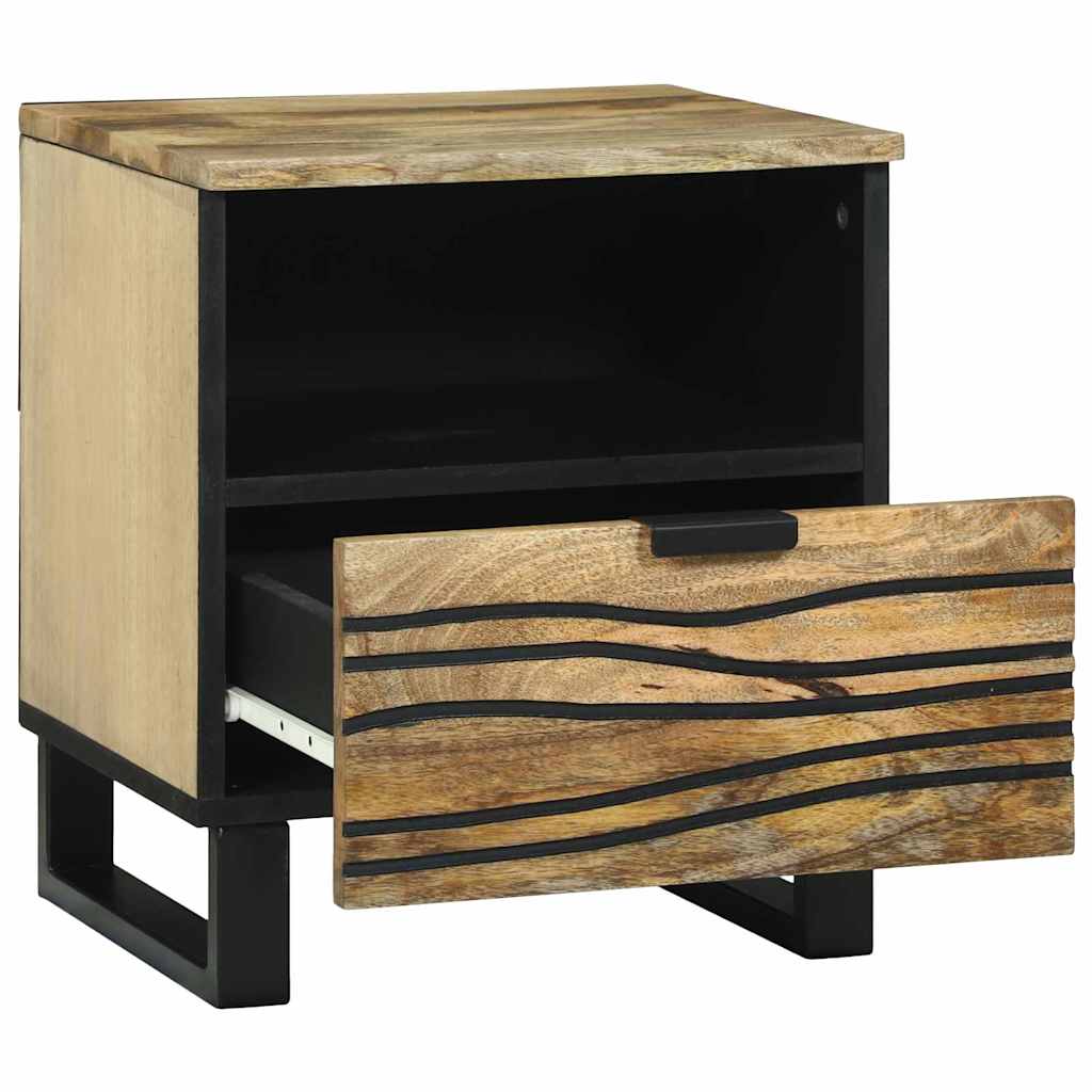 Nachtkastje met lade Bruin 40 x 33 x 46 cm Massief acaciahout is nu te koop bij PeponiXL, paradijselijk wonen!