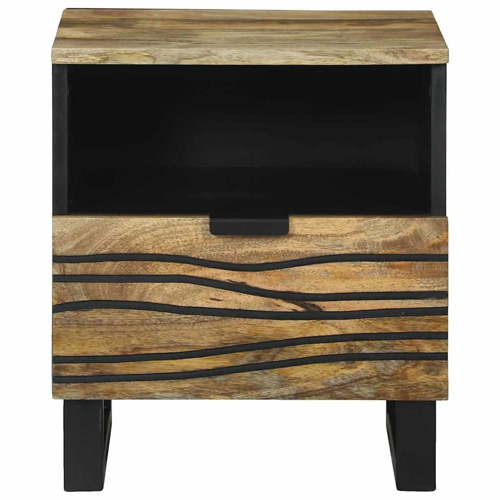 Nachtkastje met lade Bruin 40 x 33 x 46 cm Massief acaciahout is nu te koop bij PeponiXL, paradijselijk wonen!