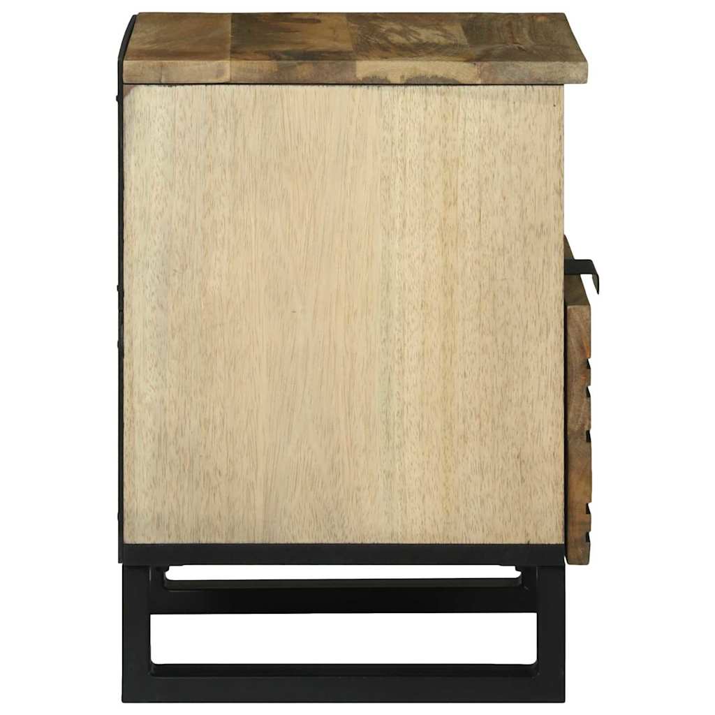 Nachtkastje met lade Bruin 40 x 33 x 46 cm Massief acaciahout is nu te koop bij PeponiXL, paradijselijk wonen!