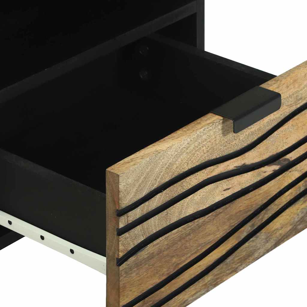 Nachtkastje 2 pcs Bruin 40 x 33 x 46 cm Massief acaciahout is nu te koop bij PeponiXL, paradijselijk wonen!