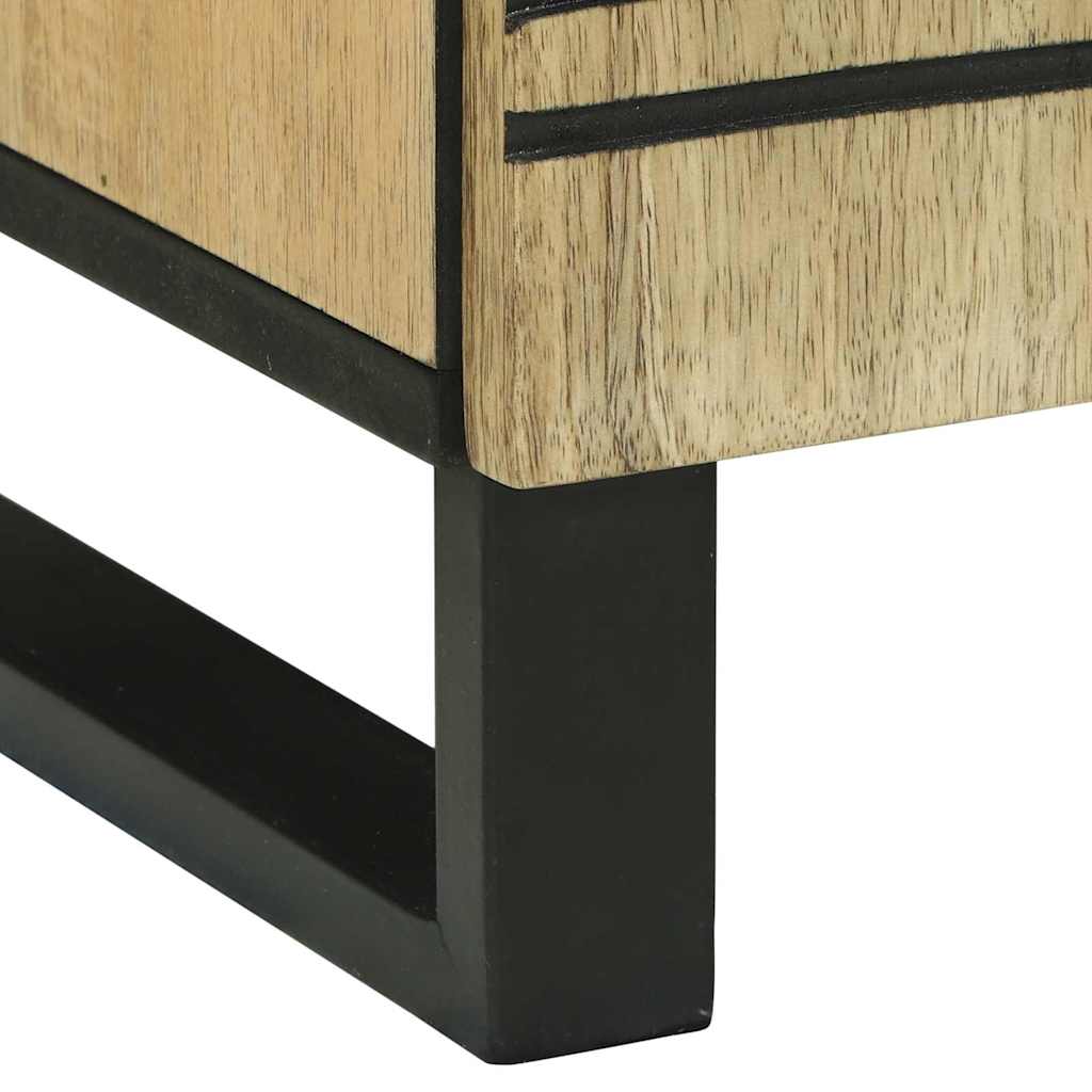 Nachtkastje met lade Bruin 50 x 33 x 62 cm Massief acaciahout is nu te koop bij PeponiXL, paradijselijk wonen!