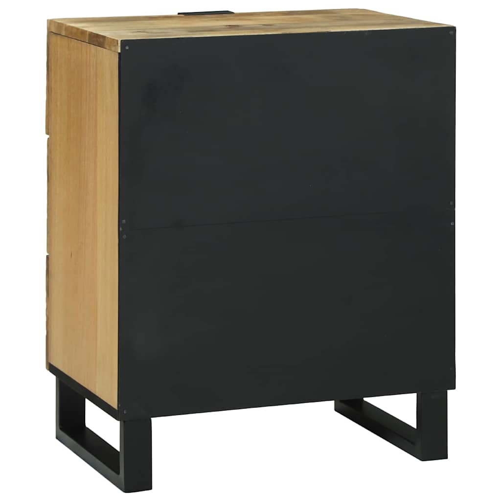 Nachtkastje met lade Bruin 50 x 33 x 62 cm Massief acaciahout is nu te koop bij PeponiXL, paradijselijk wonen!