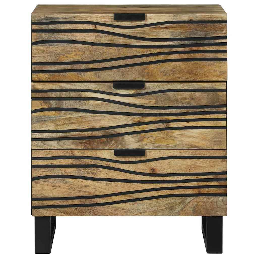 Nachtkastje met lade Bruin 50 x 33 x 62 cm Massief acaciahout is nu te koop bij PeponiXL, paradijselijk wonen!