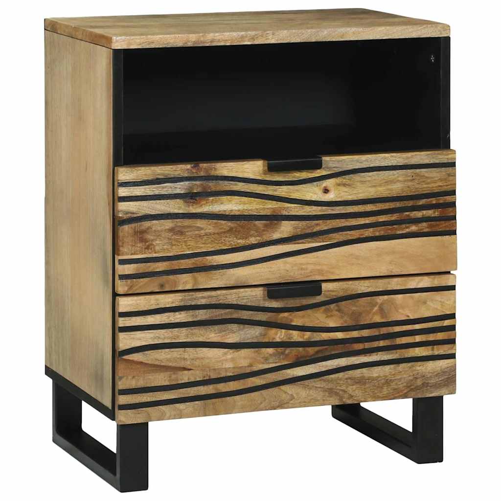 Nachtkastje met lade Bruin 50 x 33 x 62 cm Massief acaciahout is nu te koop bij PeponiXL, paradijselijk wonen!