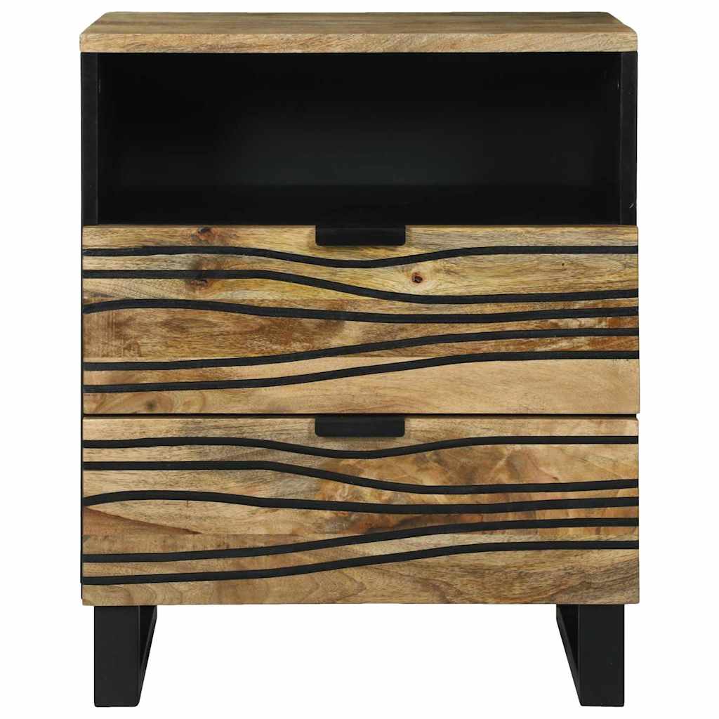 Nachtkastje met lade Bruin 50 x 33 x 62 cm Massief acaciahout is nu te koop bij PeponiXL, paradijselijk wonen!