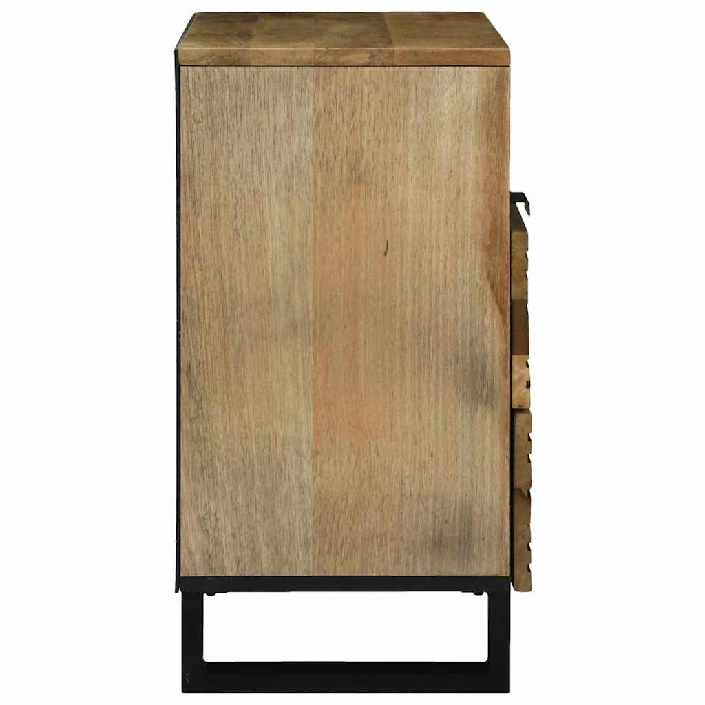 Nachtkastje met lade Bruin 50 x 33 x 62 cm Massief acaciahout is nu te koop bij PeponiXL, paradijselijk wonen!