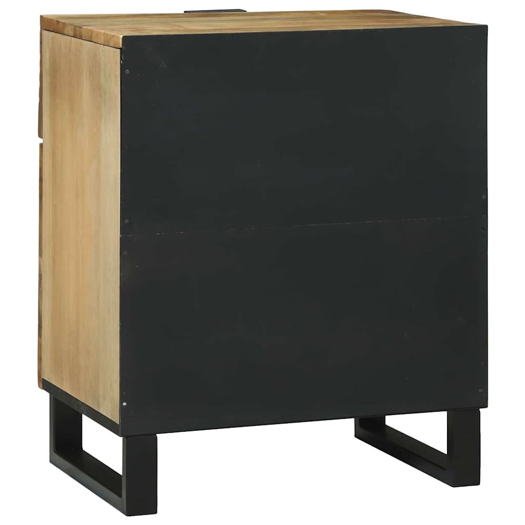 Nachtkastje met lade Bruin 50 x 33 x 60 cm Massief acaciahout is nu te koop bij PeponiXL, paradijselijk wonen!