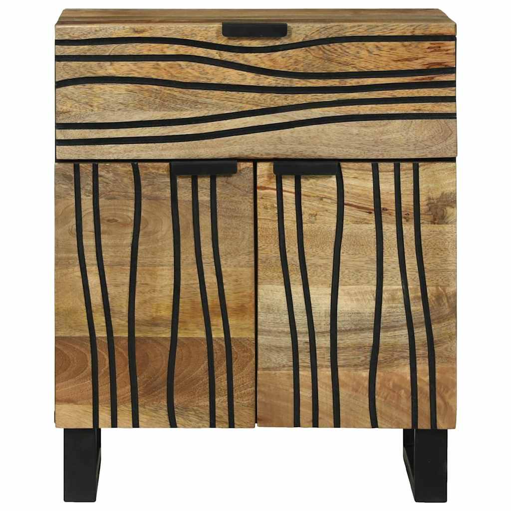 Nachtkastje met lade Bruin 50 x 33 x 60 cm Massief acaciahout is nu te koop bij PeponiXL, paradijselijk wonen!