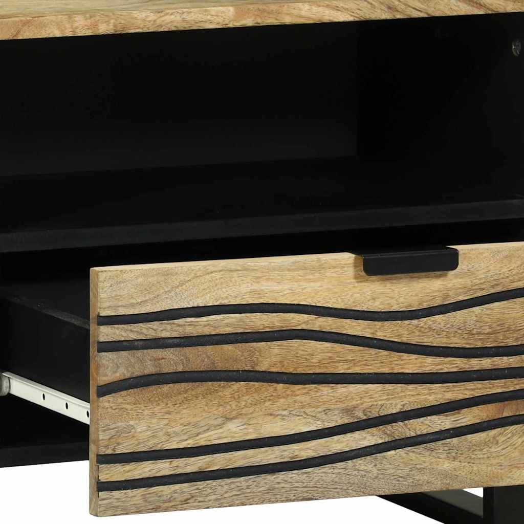 TV Eenheden met lade Bruin 80 x 33 x 46 cm Bewerkt hout is nu te koop bij PeponiXL, paradijselijk wonen!