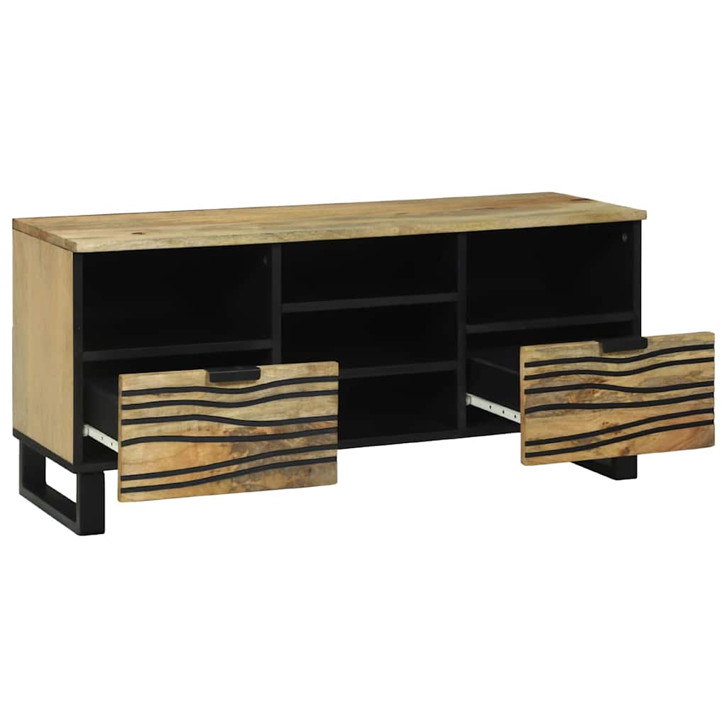 TV Eenheden met lade Bruin 100 x 33 x 46 cm Bewerkt hout is nu te koop bij PeponiXL, paradijselijk wonen!