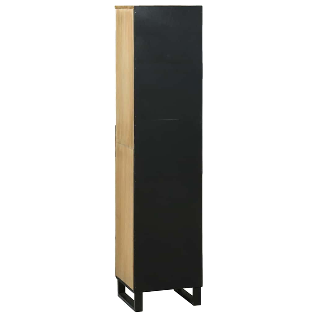 Badkamer wastafelkast Bruin 38 x 33 x 160 cm Bewerkt hout is nu te koop bij PeponiXL, paradijselijk wonen!