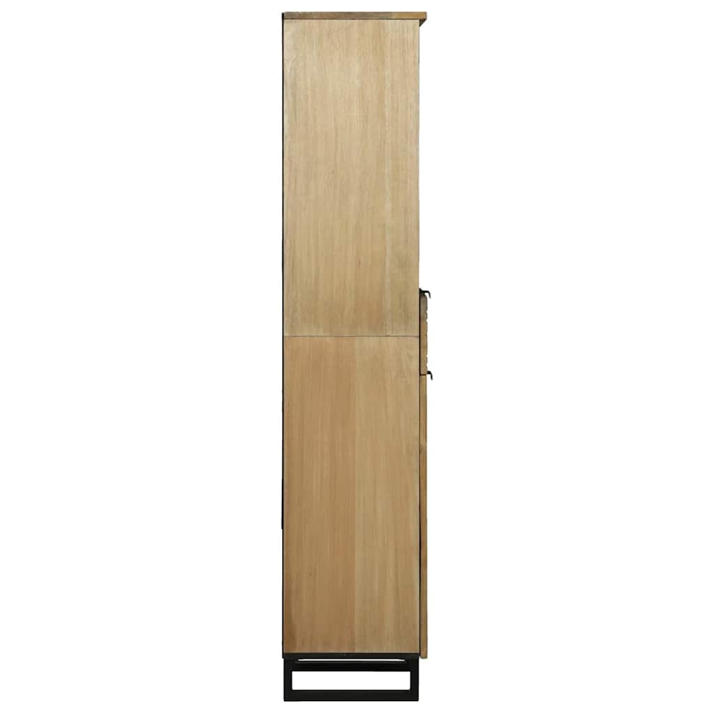 Badkamer wastafelkast Bruin 38 x 33 x 160 cm Bewerkt hout is nu te koop bij PeponiXL, paradijselijk wonen!