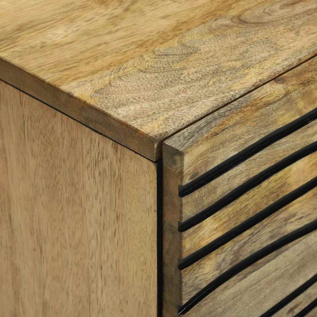 Dressoir met lade Bruin 40 x 33 x 75 cm massief mangohout is nu te koop bij PeponiXL, paradijselijk wonen!