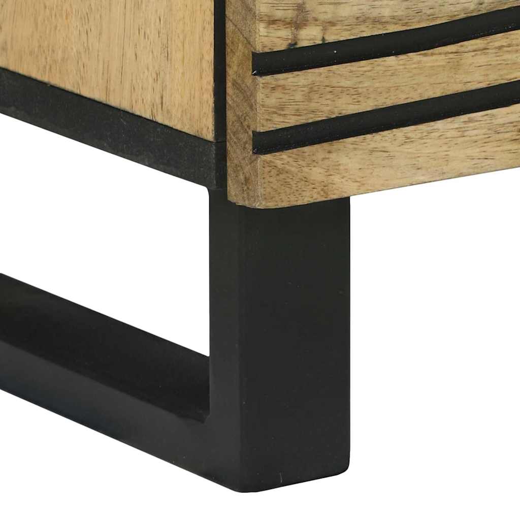 Dressoir met lade Bruin 40 x 33 x 75 cm massief mangohout is nu te koop bij PeponiXL, paradijselijk wonen!