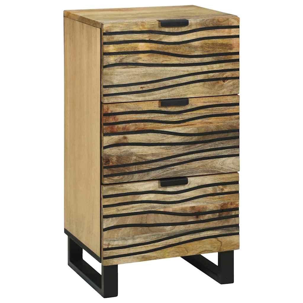 Dressoir met lade Bruin 40 x 33 x 75 cm massief mangohout is nu te koop bij PeponiXL, paradijselijk wonen!