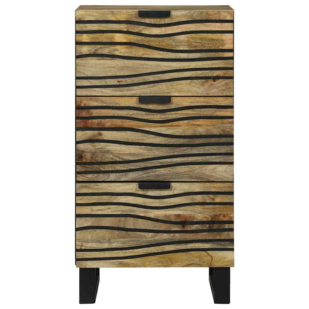 Dressoir met lade Bruin 40 x 33 x 75 cm massief mangohout is nu te koop bij PeponiXL, paradijselijk wonen!
