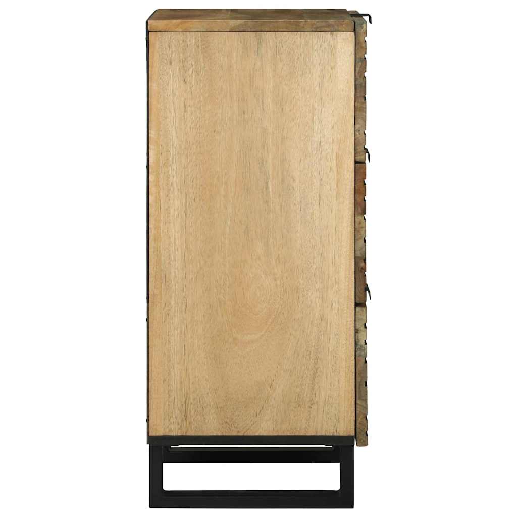 Dressoir met lade Bruin 40 x 33 x 75 cm massief mangohout is nu te koop bij PeponiXL, paradijselijk wonen!