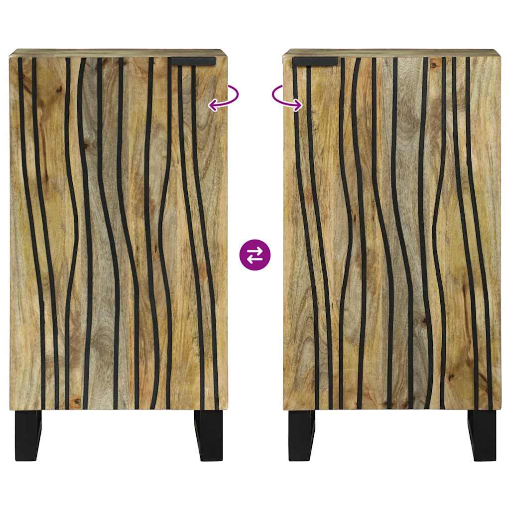 Dressoir Bruin 40 x 33 x 75 cm massief mangohout is nu te koop bij PeponiXL, paradijselijk wonen!