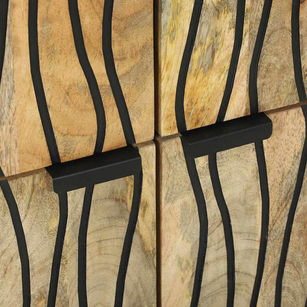 Dressoir Bruin 60 x 33 x 75 cm massief mangohout is nu te koop bij PeponiXL, paradijselijk wonen!