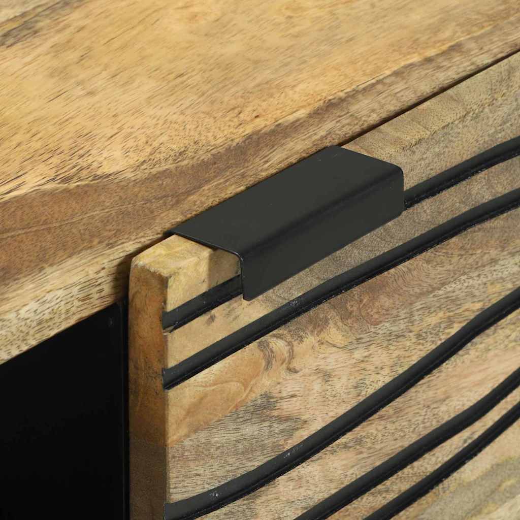 Dressoir Bruin 80 x 33 x 75 cm massief mangohout is nu te koop bij PeponiXL, paradijselijk wonen!