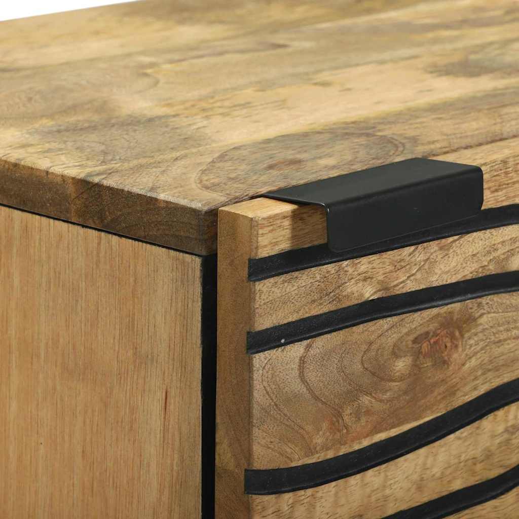 Highboard Bruin 40 x 33 x 110 cm massief mangohout is nu te koop bij PeponiXL, paradijselijk wonen!