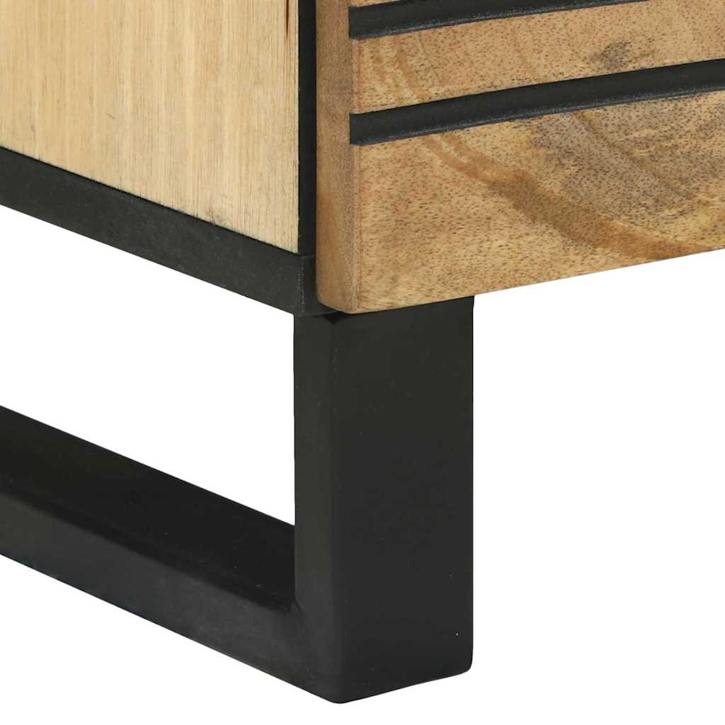 Highboard Bruin 40 x 33 x 110 cm massief mangohout is nu te koop bij PeponiXL, paradijselijk wonen!