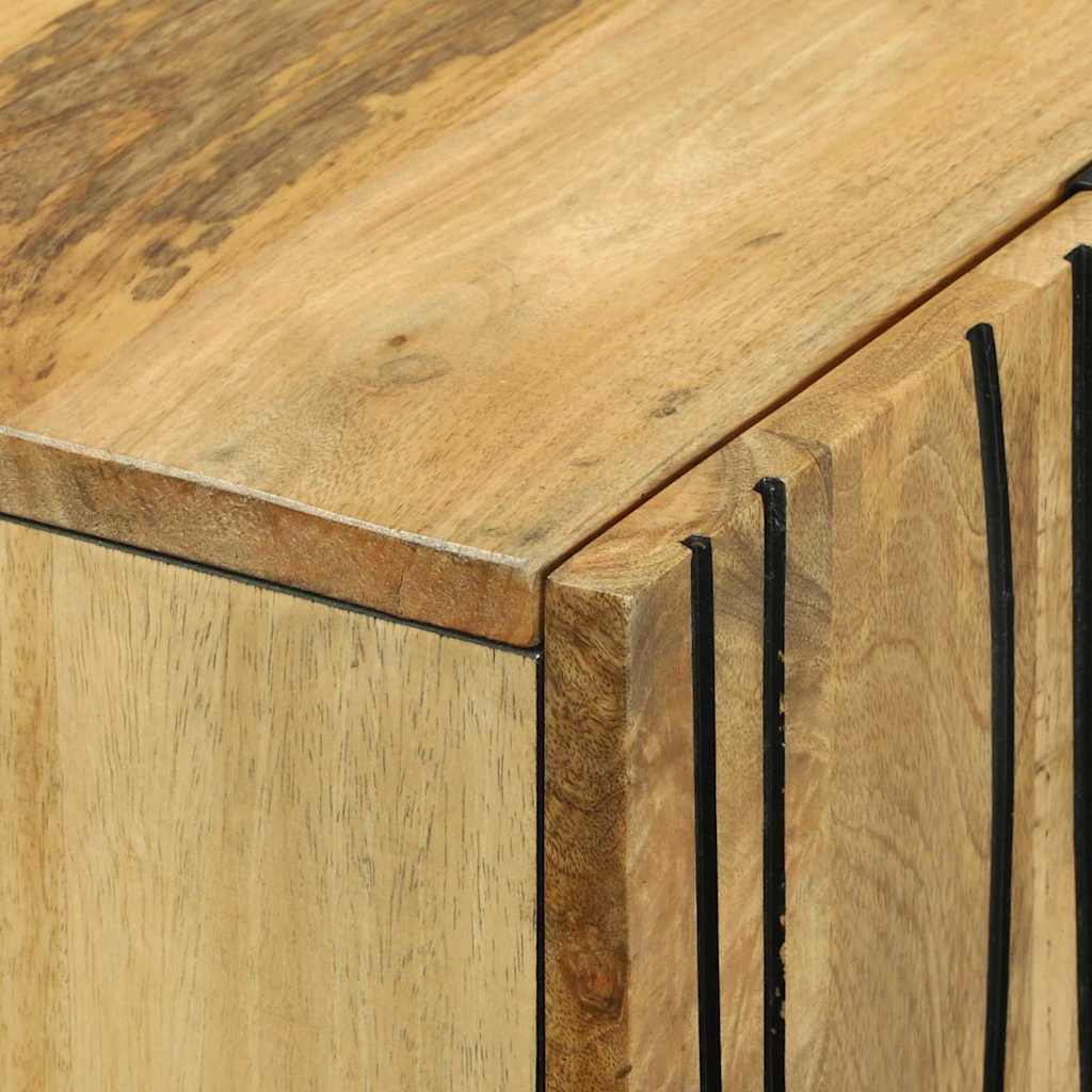 Highboard met lade Bruin 60 x 33 x 100 cm massief mangohout is nu te koop bij PeponiXL, paradijselijk wonen!