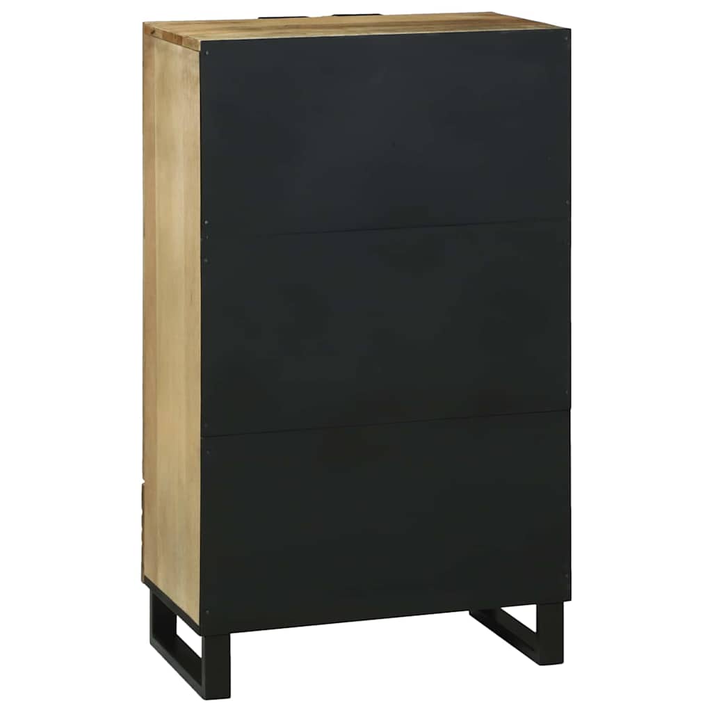 Highboard met lade Bruin 60 x 33 x 100 cm massief mangohout is nu te koop bij PeponiXL, paradijselijk wonen!