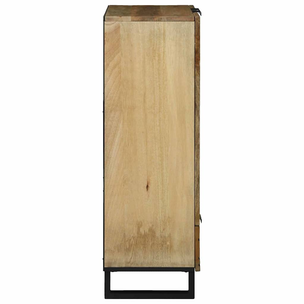 Highboard met lade Bruin 60 x 33 x 100 cm massief mangohout is nu te koop bij PeponiXL, paradijselijk wonen!