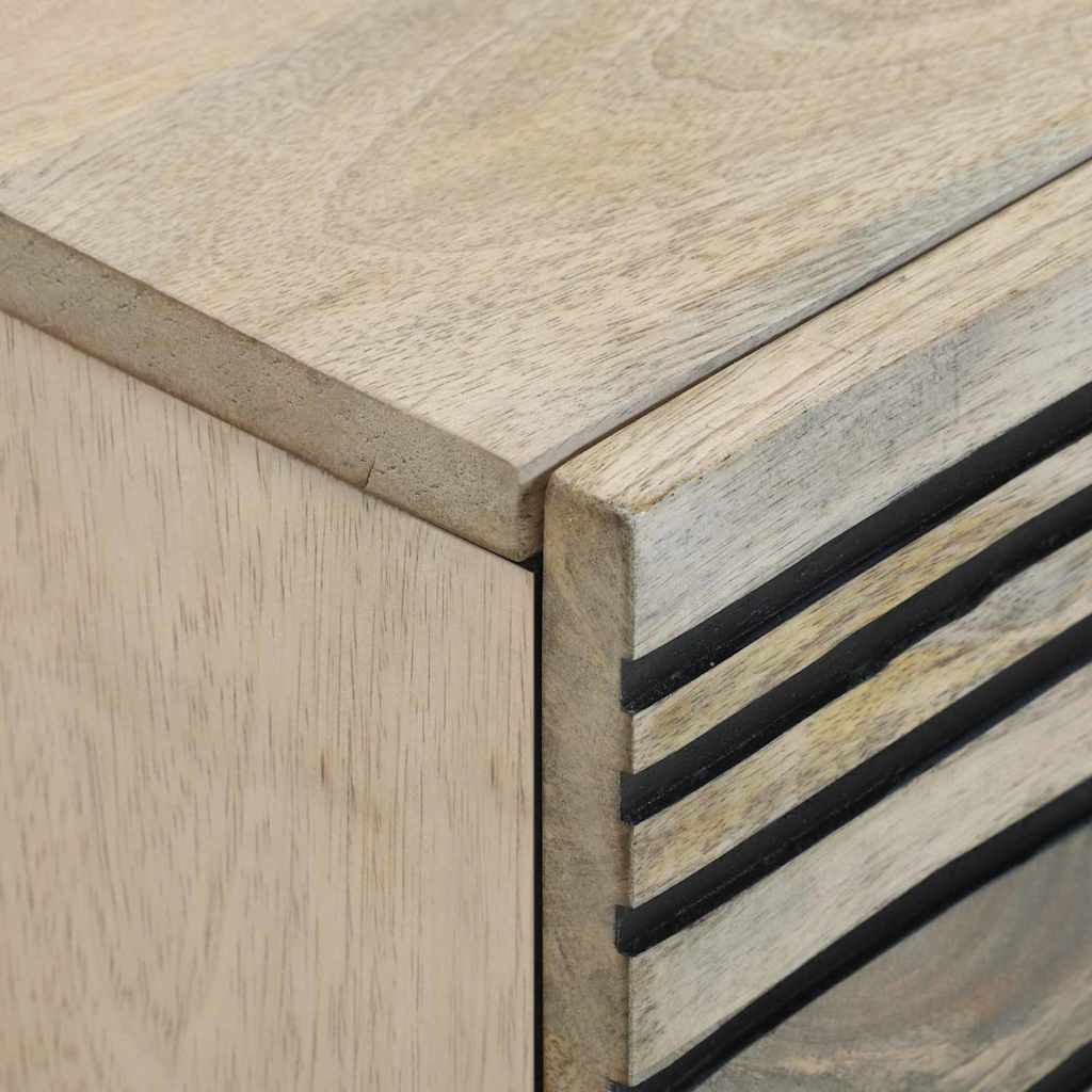 Nachtkastje met lade 2 pcs Wit en zwart 40 x 33 x 46 cm is nu te koop bij PeponiXL, paradijselijk wonen!