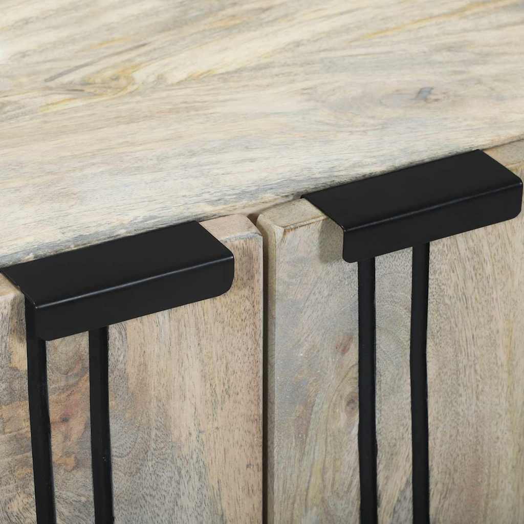 Dressoir Wit 60 x 33,5 x 75 cm Massief Mango Hout is nu te koop bij PeponiXL, paradijselijk wonen!