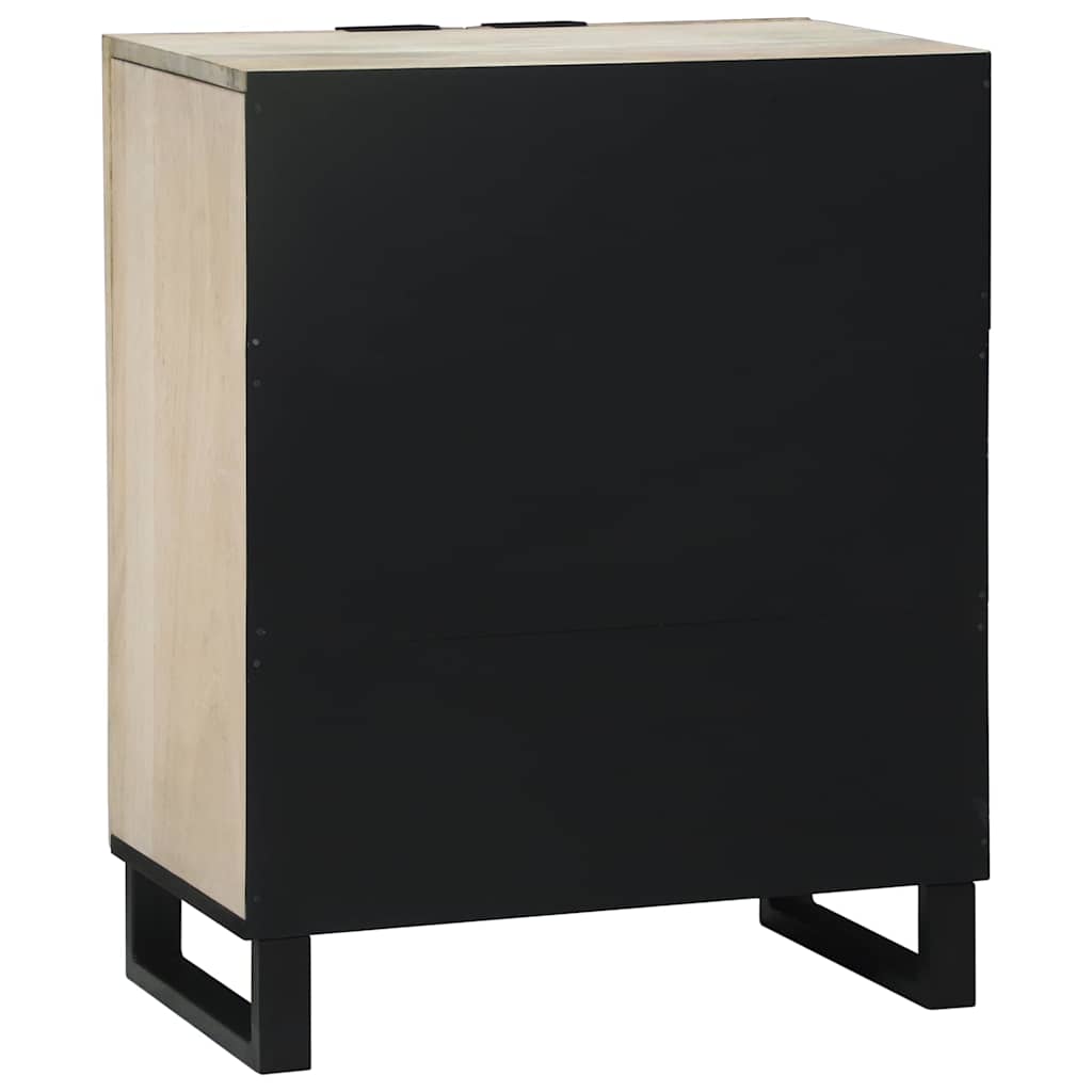 Dressoir Wit 60 x 33,5 x 75 cm Massief Mango Hout is nu te koop bij PeponiXL, paradijselijk wonen!