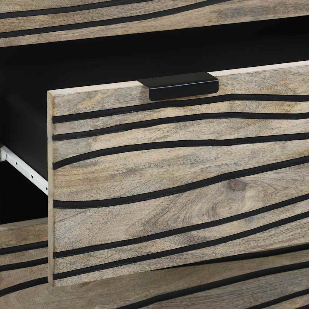 Dressoir met lade Wit 60 x 33.5 x 75 cm Massief mangohout is nu te koop bij PeponiXL, paradijselijk wonen!