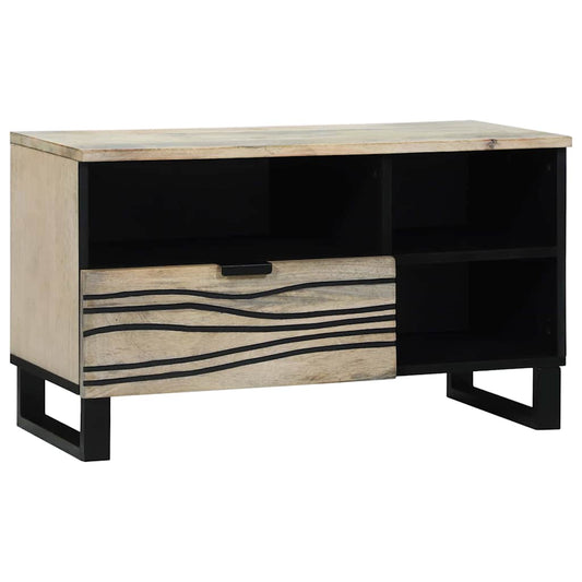 TV Eenheden met lade Wit 80 x 33 x 46 cm Bewerkt hout is nu te koop bij PeponiXL, paradijselijk wonen!